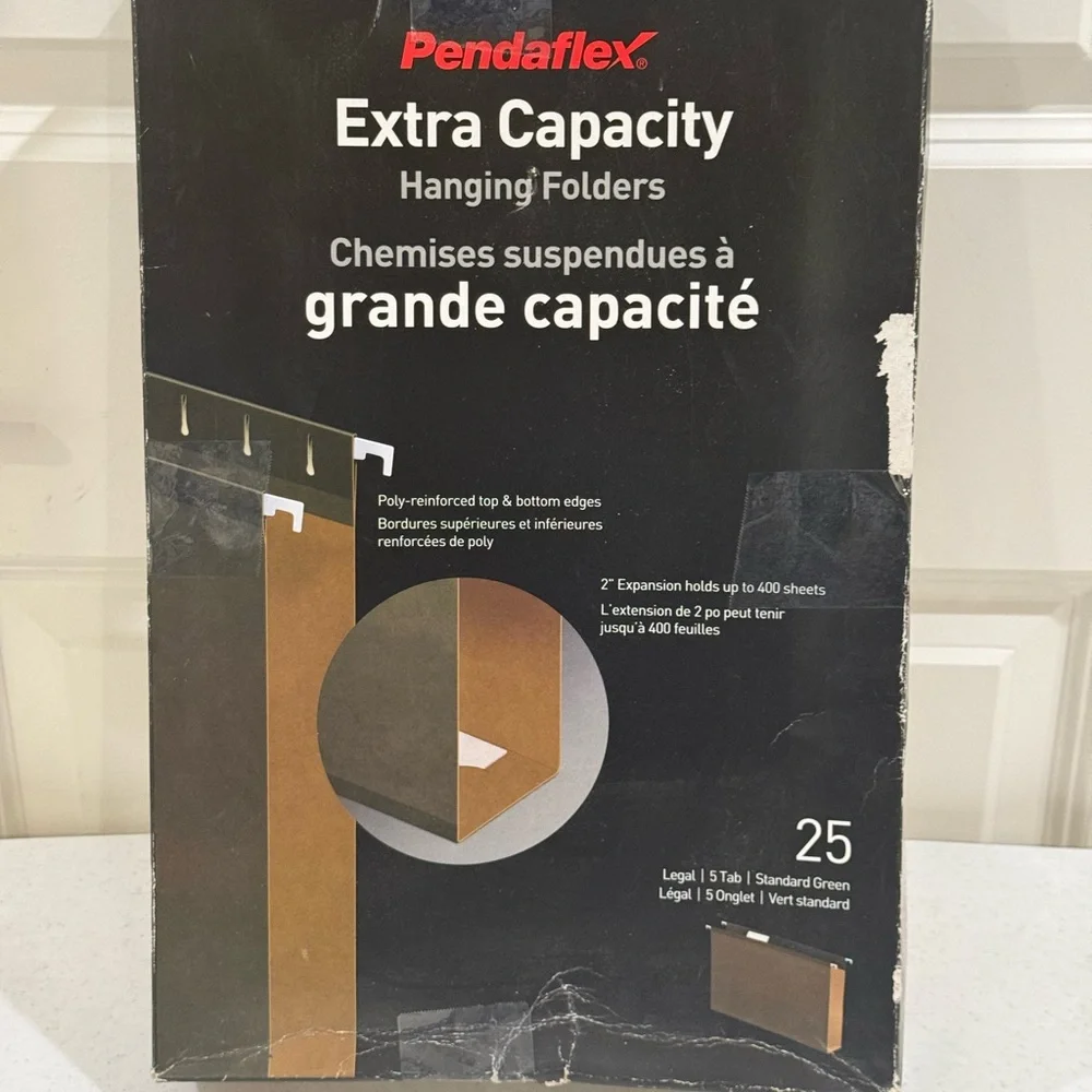 Pendaflex Extra Capacity Hanging File Folders ~ Legal Size ~ NEW